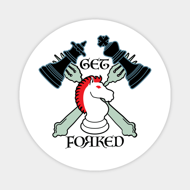 GET FORKED white wins Magnet by PeregrinusCreative